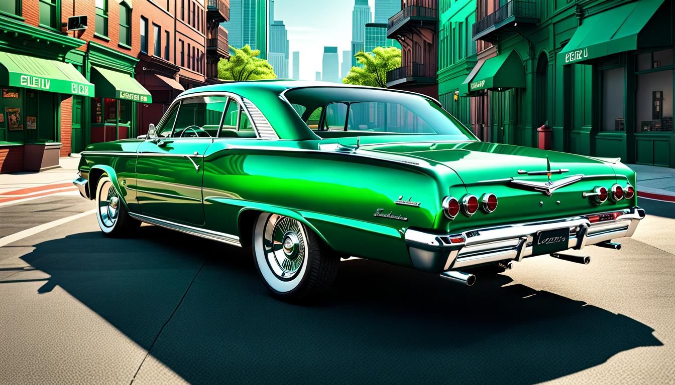 1962 Chevy Impala, emerald green