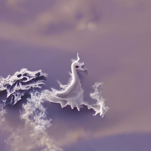 A ghostly dragon