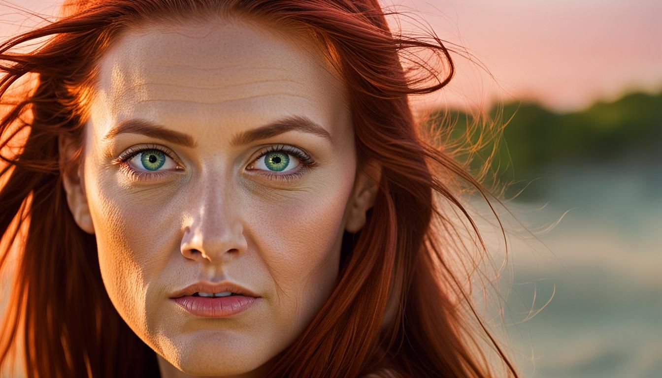 Simple portrait at the seaside