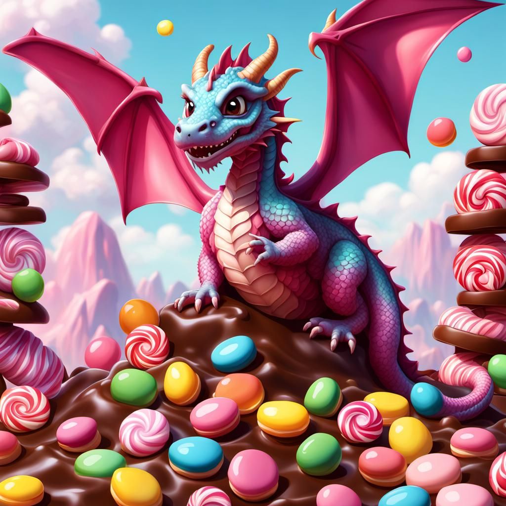 Chocolate Dragon - AI Generated Artwork - NightCafe Creator