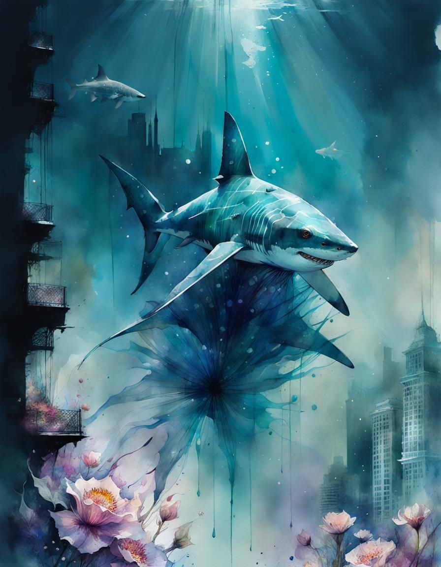 Under water City   by @Alfred Yarny