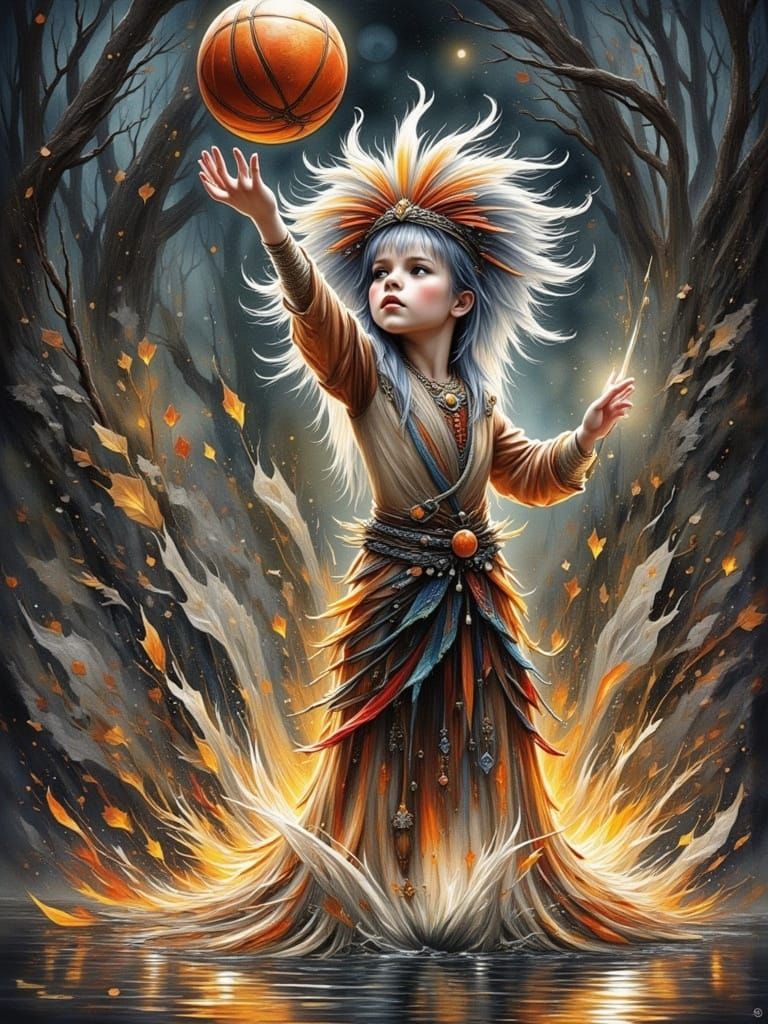 Basket ball Legend poster <lora:MoonNight2:1.0> <lora:Therrilism2:1.0>