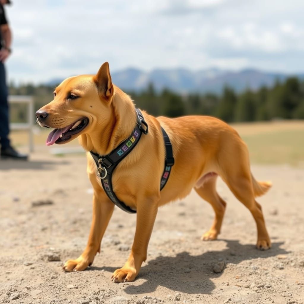 Golden Canine in Regal Splendor