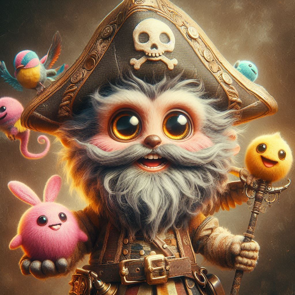 adorable fairy-tale fantasy creature portrait..