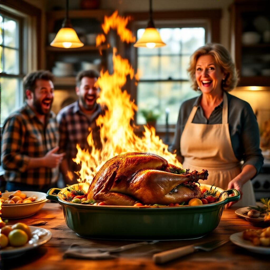 Thanksgiving Dinner Gone Wrong  by @Ninja Warrior Studios