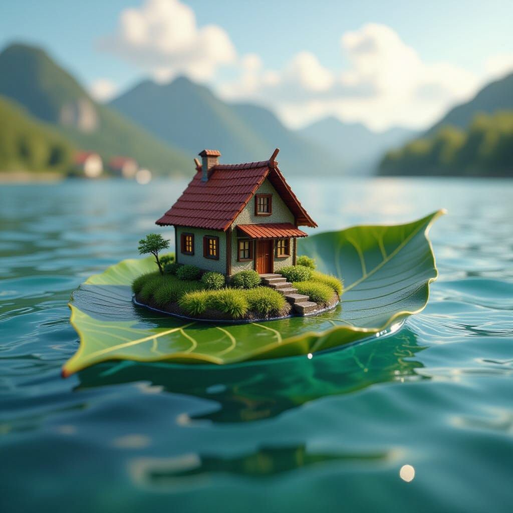 House on Floating Leaf  by @akagra jain