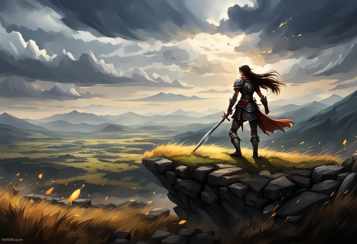 warrior design female,.