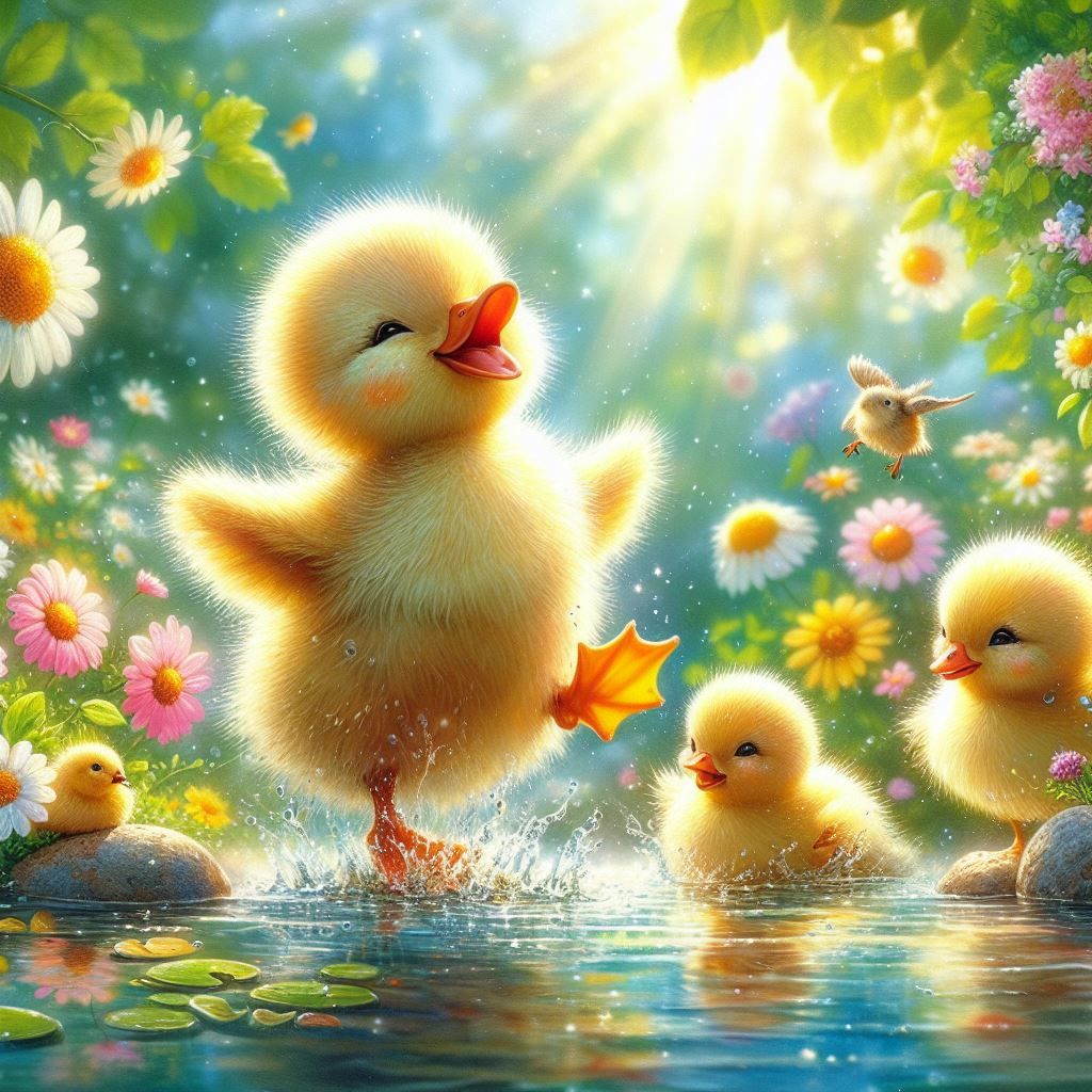 Does he care??? Fuzzy Duck!!!