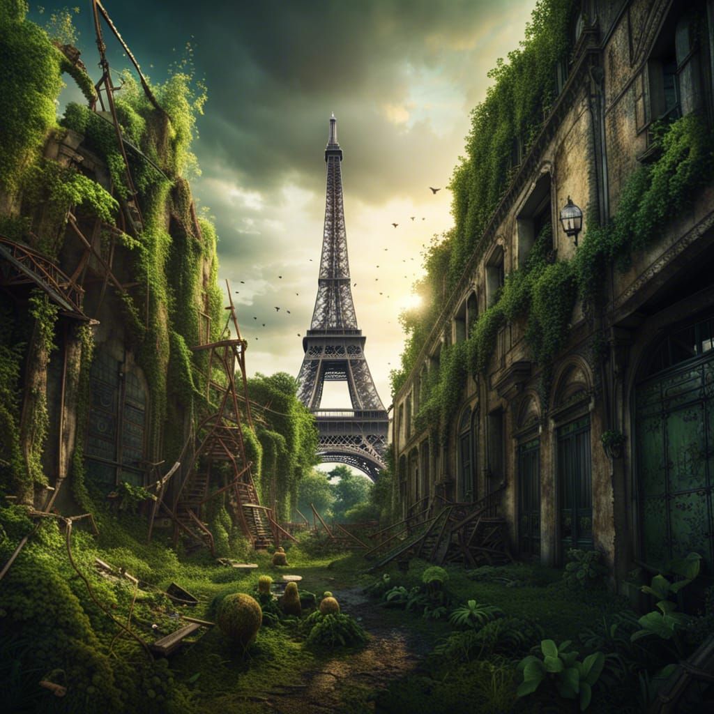 The Eiffel Tower Still Stands  by @mathy_art_girl_305