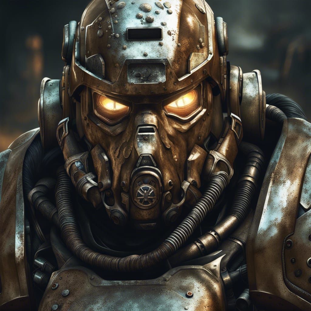 Power Armor-Fallout - AI Generated Artwork - NightCafe Creator