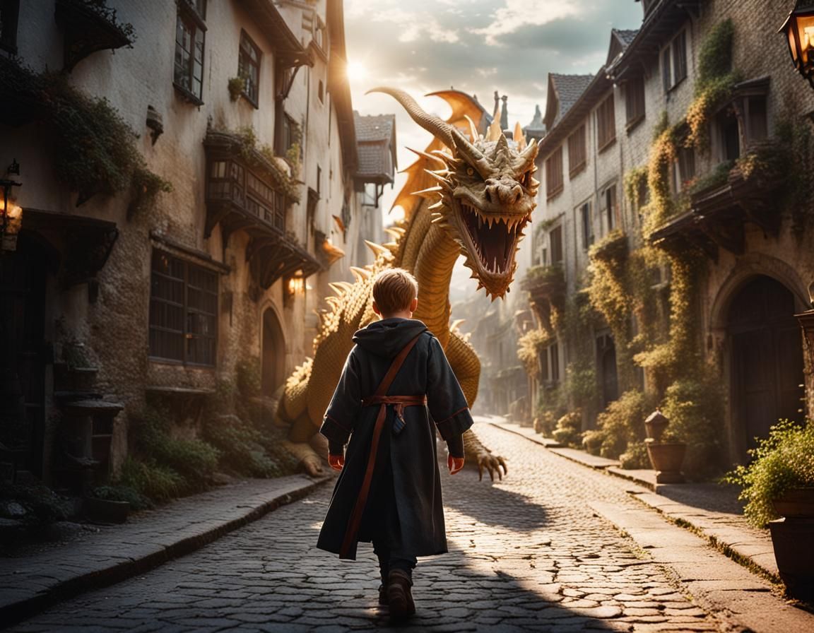 Dragon, here, to me!  by @imagines_ai