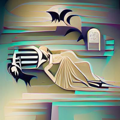 Art deco style death