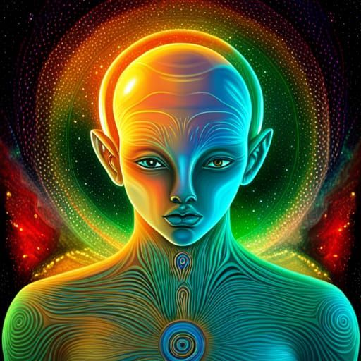 Telepathic Alien - AI Generated Artwork - NightCafe Creator