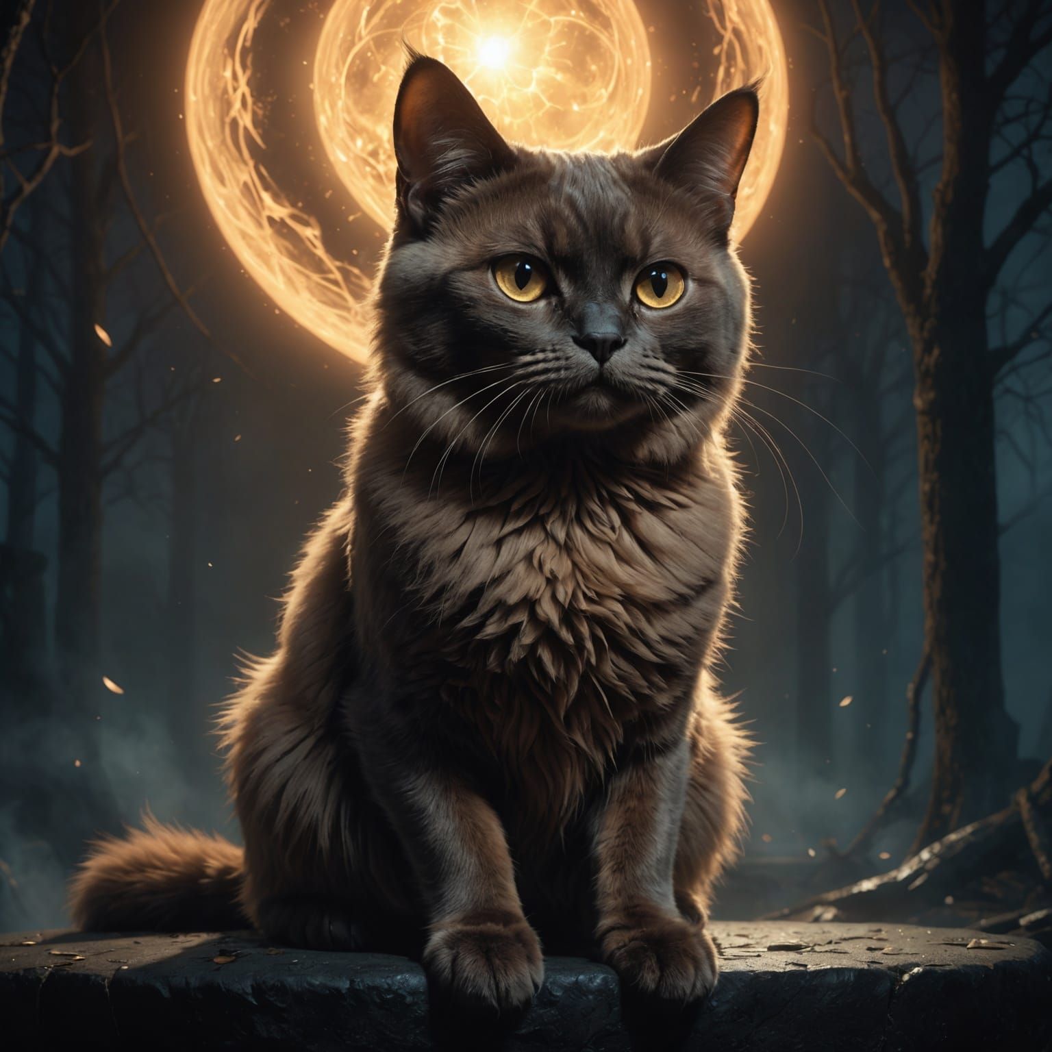 Black Cat of Ill Omen  by @Dr Lizard