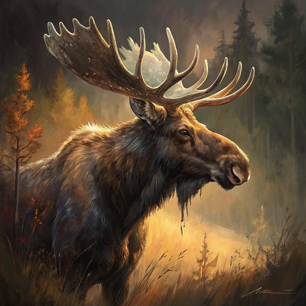 Majestic Moose  by @Suz