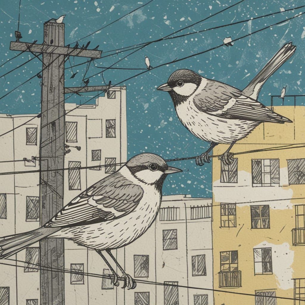 birds on wires