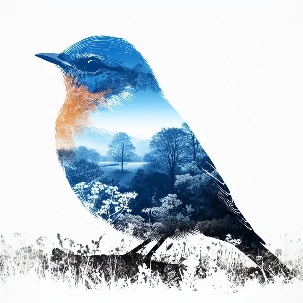 double exposure beautiful fantasy portrait landscape..