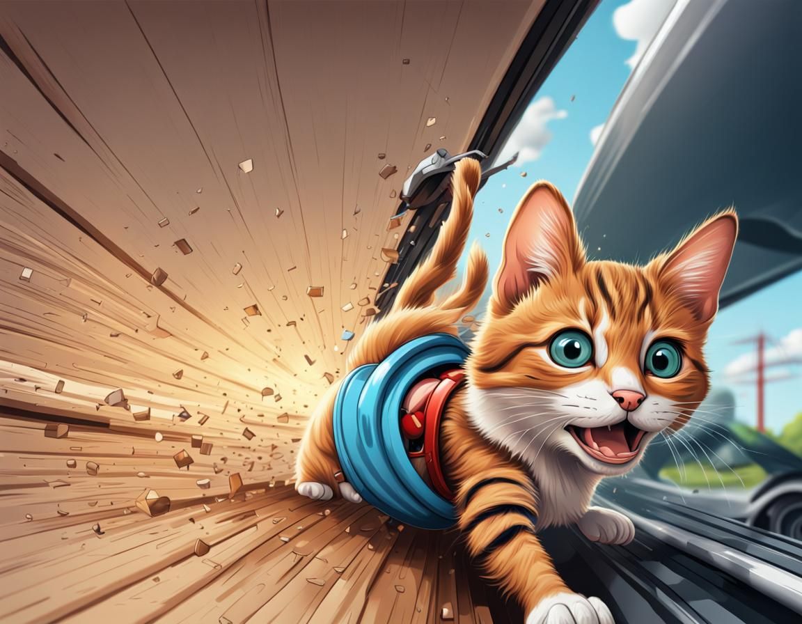 Change start image into realistic hyper detailed cartoon. Im...