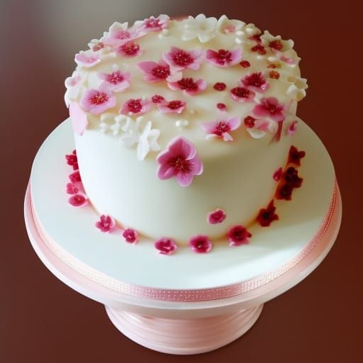 Beautiful  Sakura cake