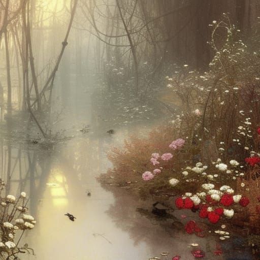 A Winter Garden  by @Ate My Crayons - Angela Hanley