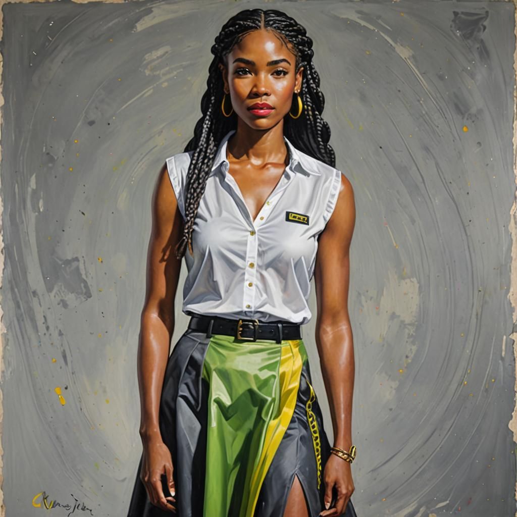 Not the best working uniform for a "PA" , right?