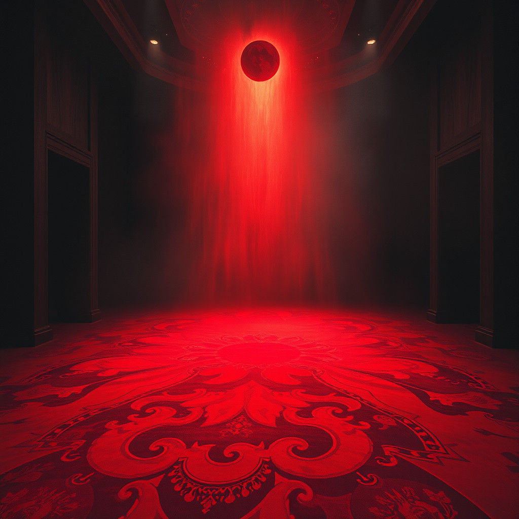 Crimson Carpet Radiates Dreamlike Quality