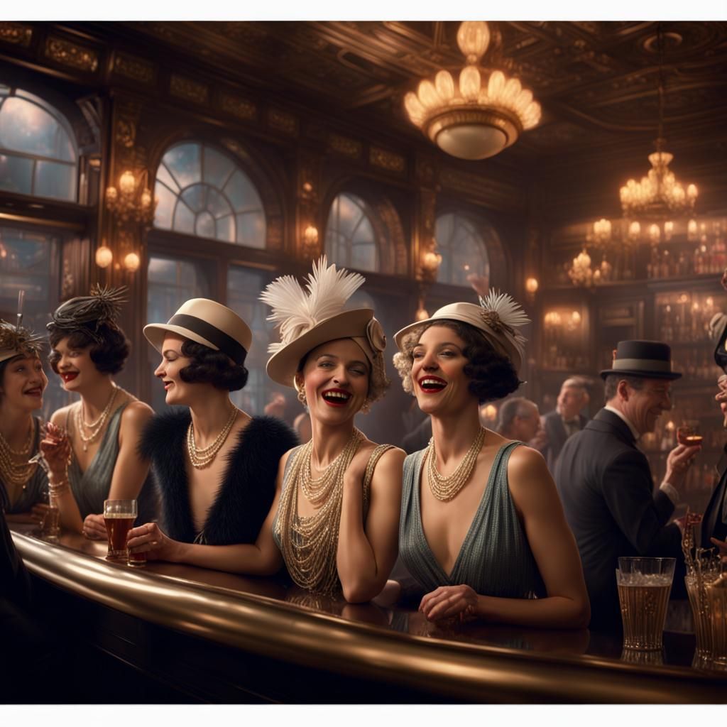 Ladies of the Jazz Age - AI Generated Artwork - NightCafe Creator
