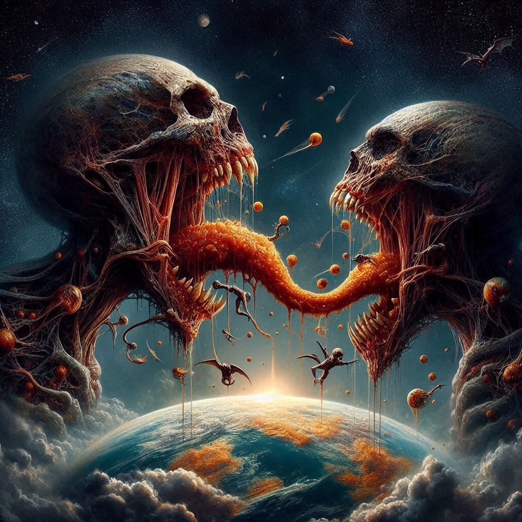 we devour the Nothing that enables us to digest the world, a...