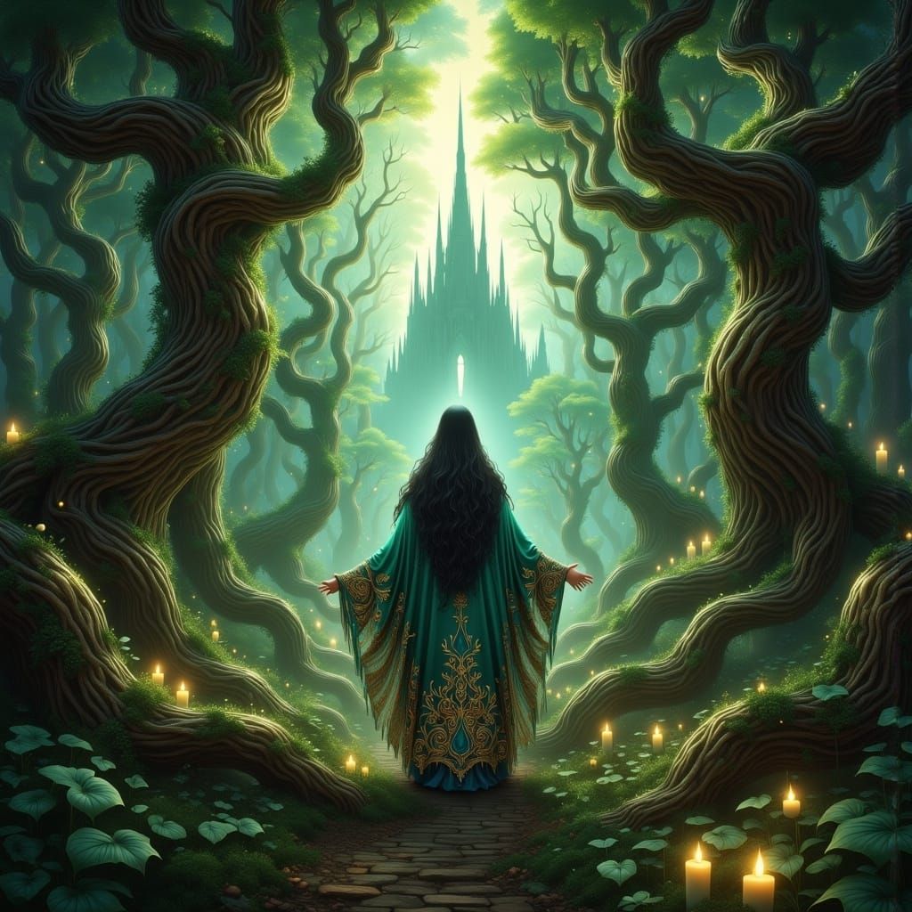 <lora:Fantasy of Worlds:1.0> Through the maze, dreams and da...