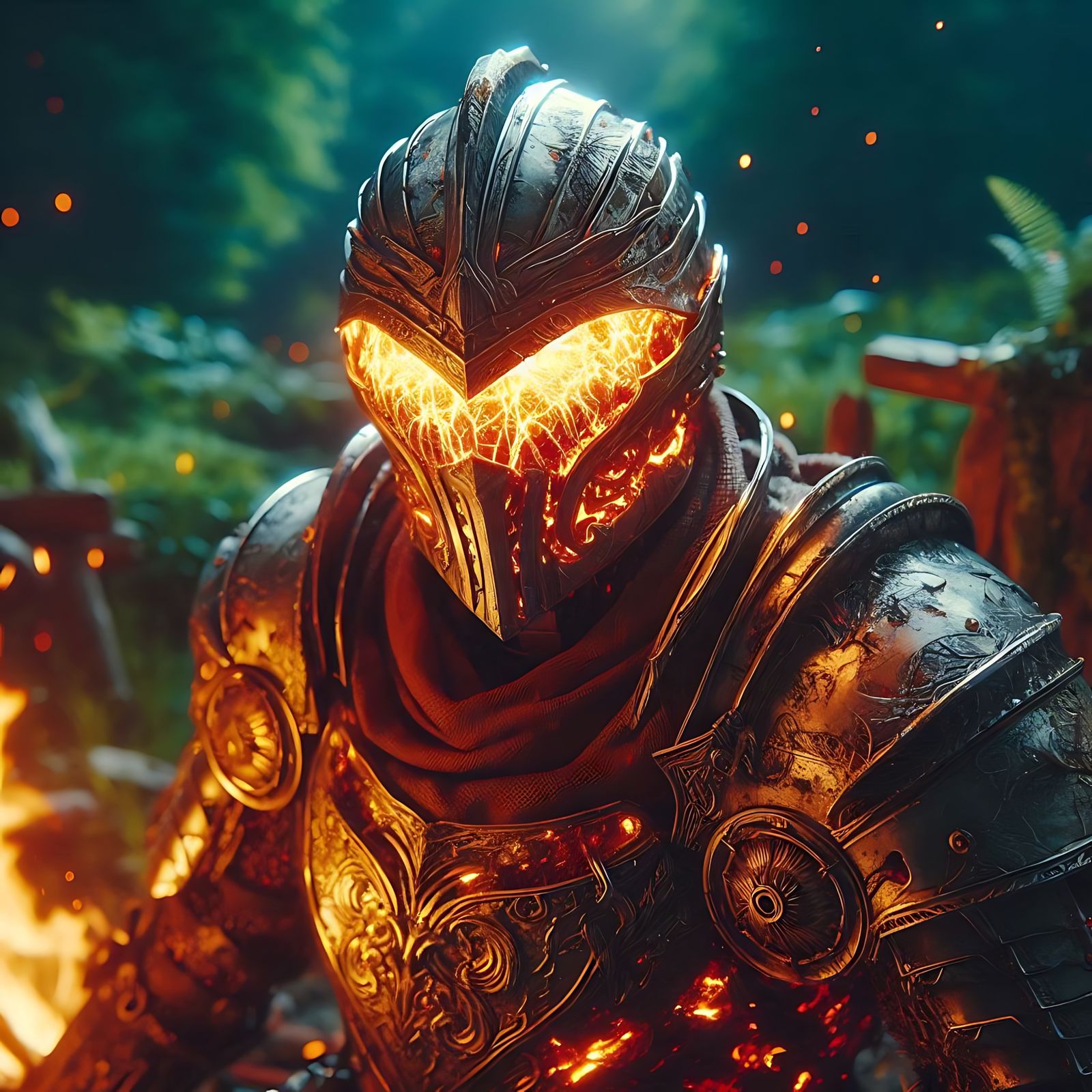 A crackling knight (Uploaded)