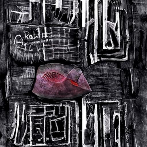 Sea poetry charcoal drawing paul klee digital illustration