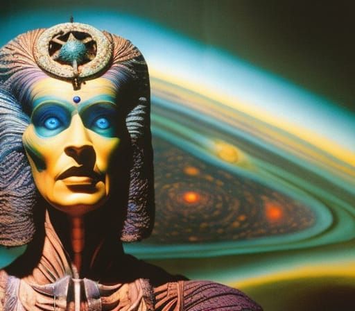 Cosmic Horror Space Cruiser in Stopmotion Style