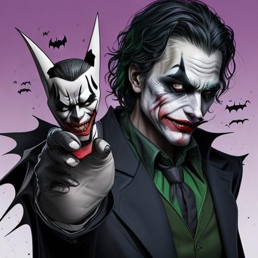 mix Batman-Joker - AI Generated Artwork - NightCafe Creator