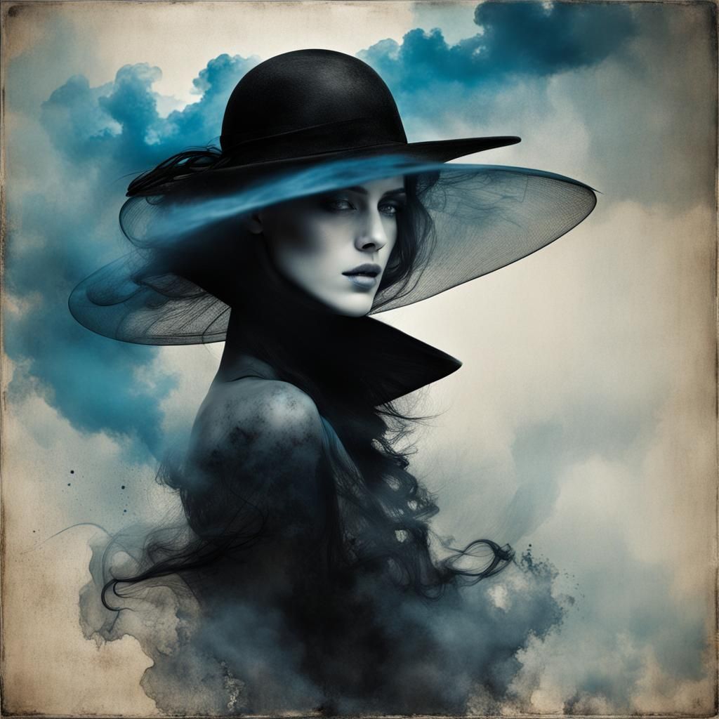 The Lady with the hat - AI Generated Artwork - NightCafe Creator