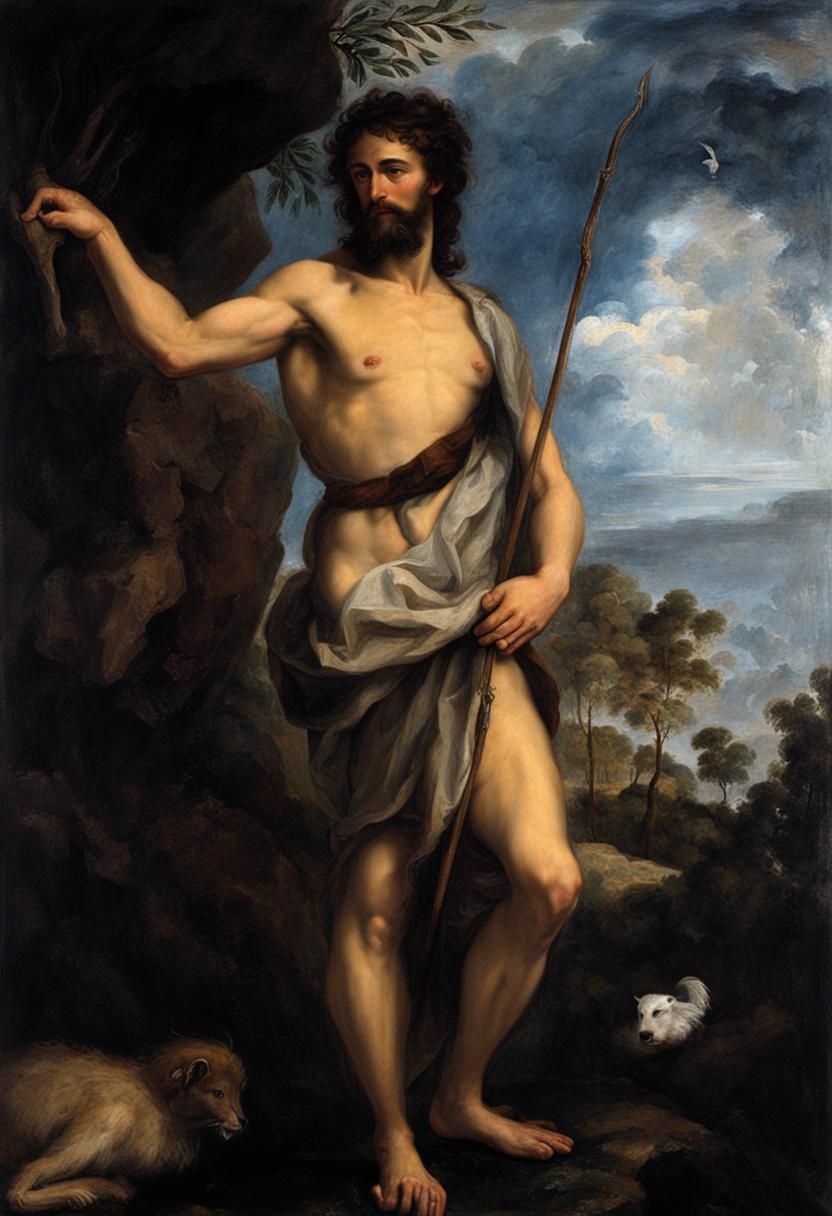 Saint John the Baptist, Prophet - AI Generated Artwork - NightCafe Creator