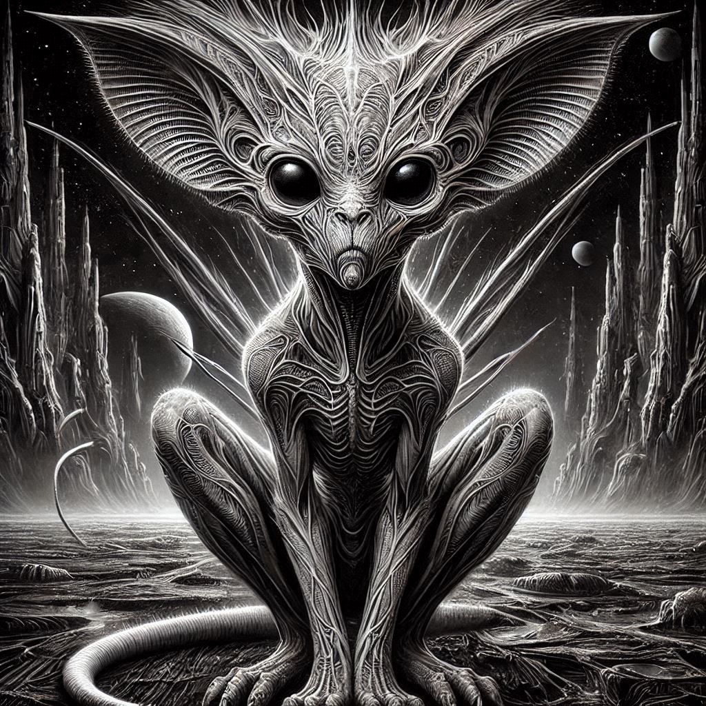 hyper detailed H.R. Giger style