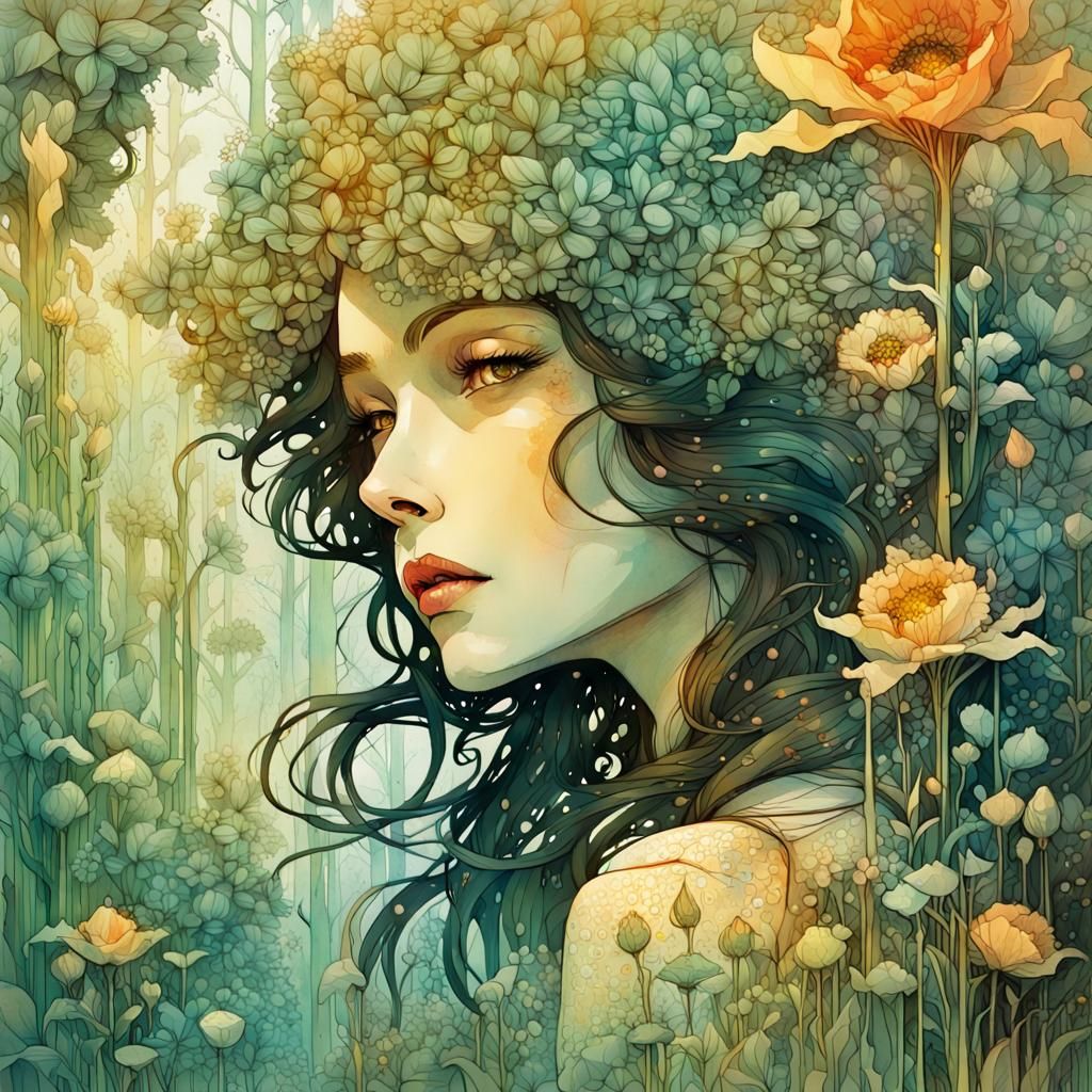 Titania, Queen of the Faeries - AI Generated Artwork - NightCafe Creator