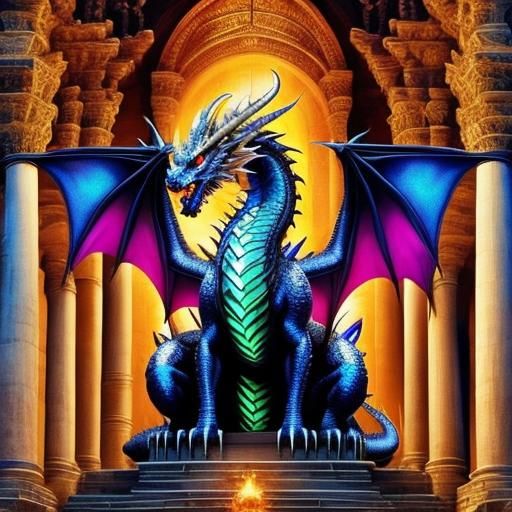 <lora:Dreamshaper Dragons:1.0> Full_body_view_of_a_flawless_dragon: 