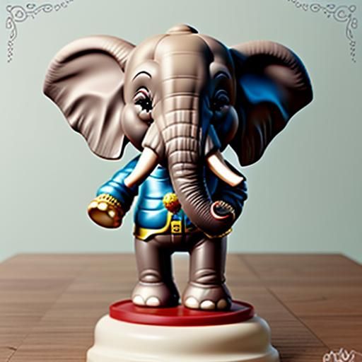 Bobble Head Elephant ⁸ AI Generated Artwork NightCafe Creator