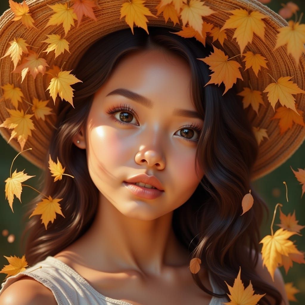 autumn beauty portrait <lora:CuteFlux:1.0> 