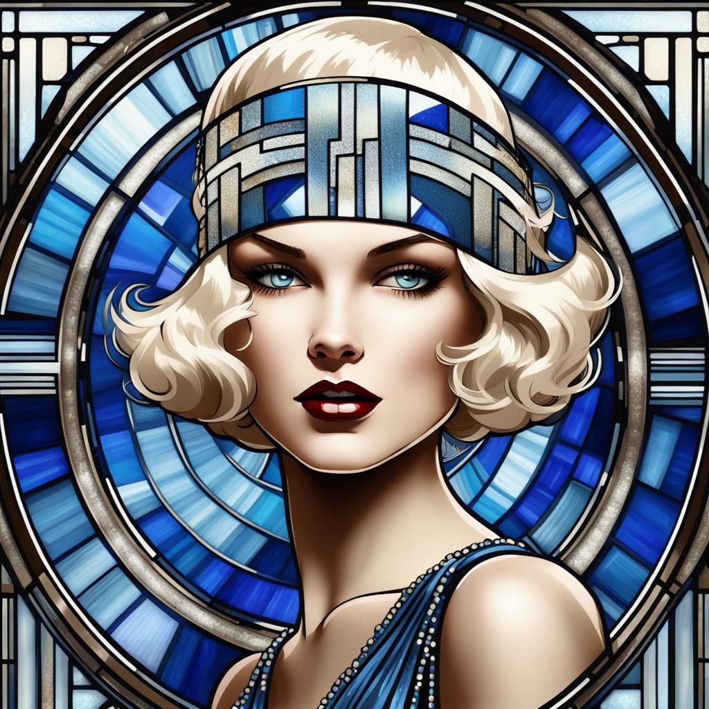 Blonde Flapper Girl