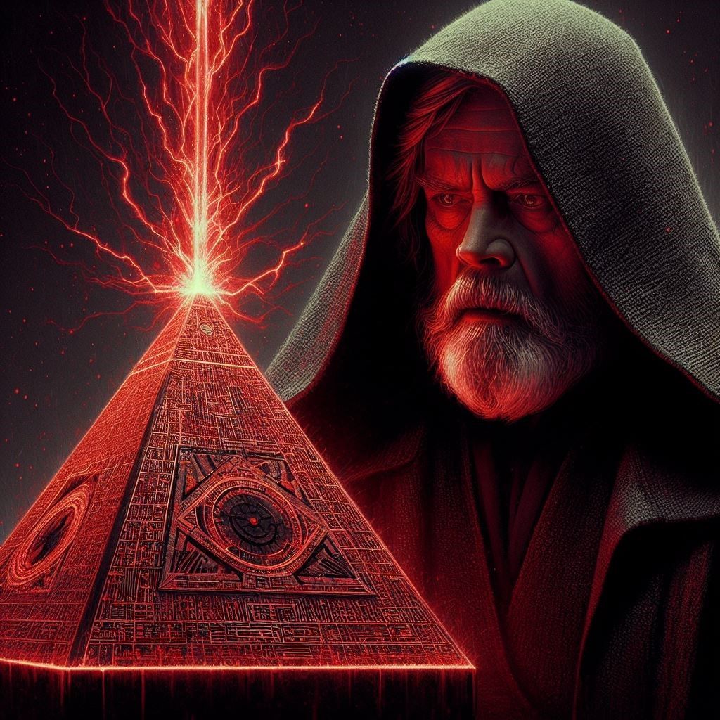 Master Skywalker encounters a Sith Holocron