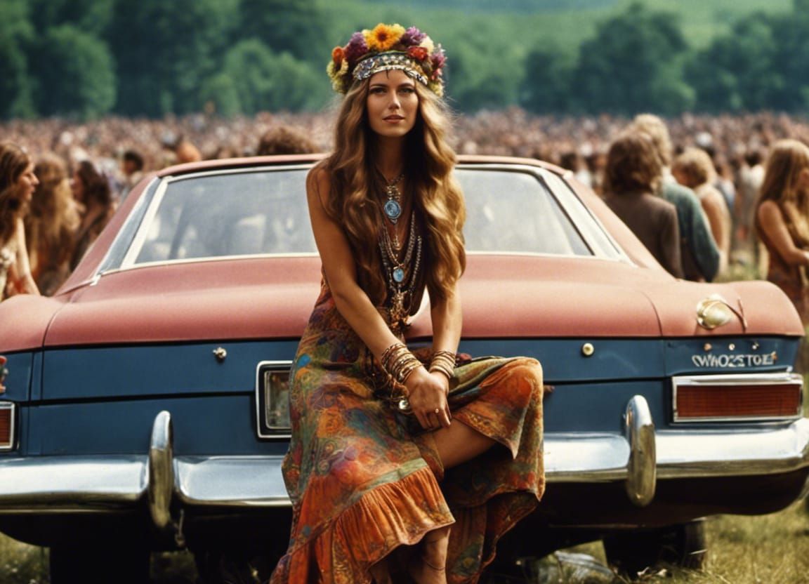 Woodstock 1969 - AI Generated Artwork - NightCafe Creator