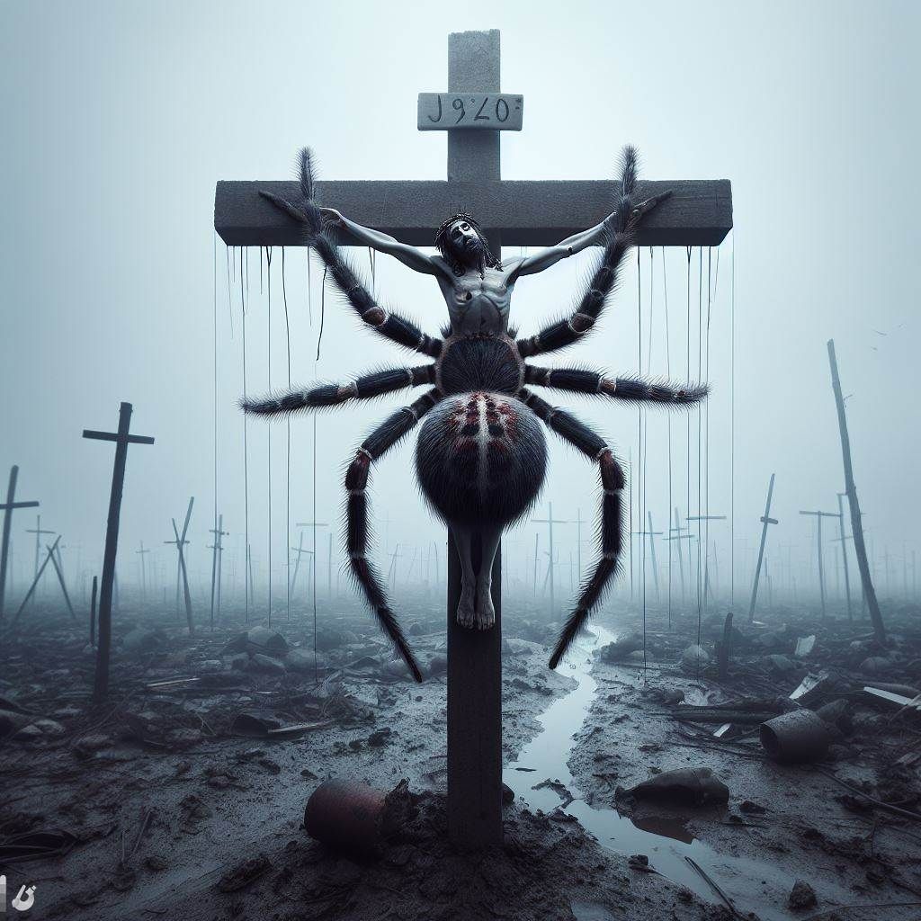 Spider Jesus Died for your Sins
