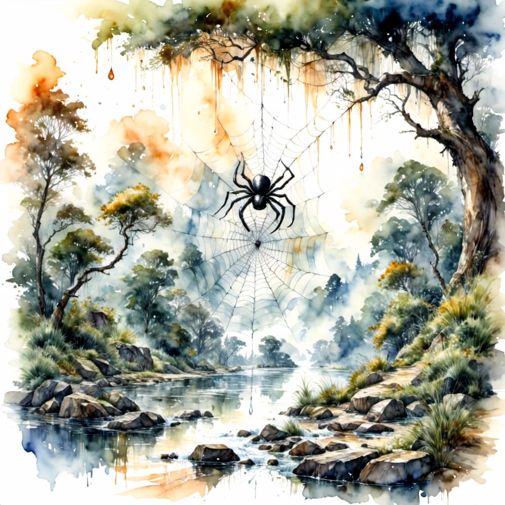 Spider web  by @BlueQuill