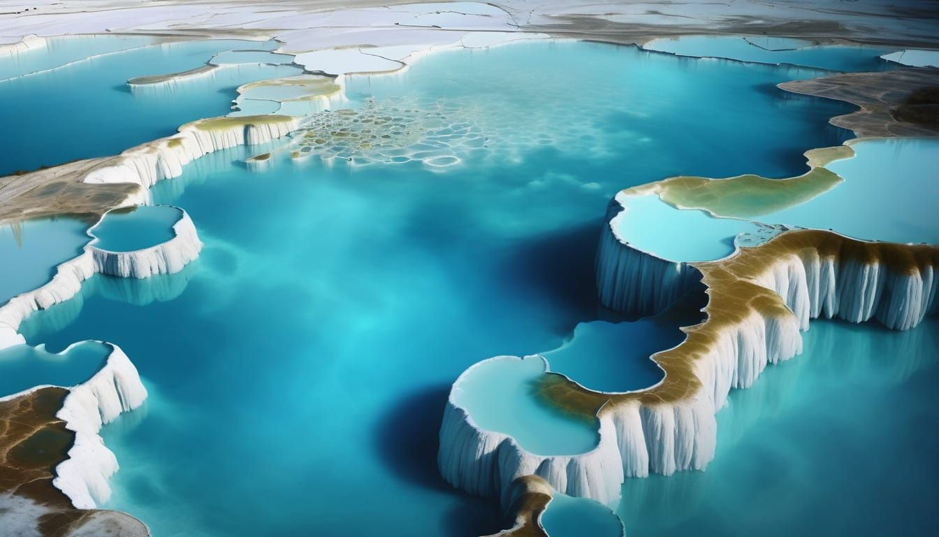 PAMUKKALE THERMAL POOLS TURKEY  by @BIG