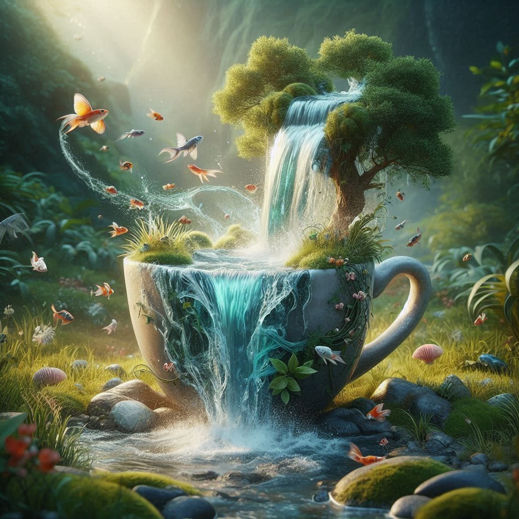Teacup waterfall