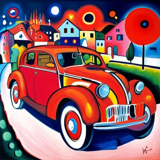 Unconventional car Kandinsky