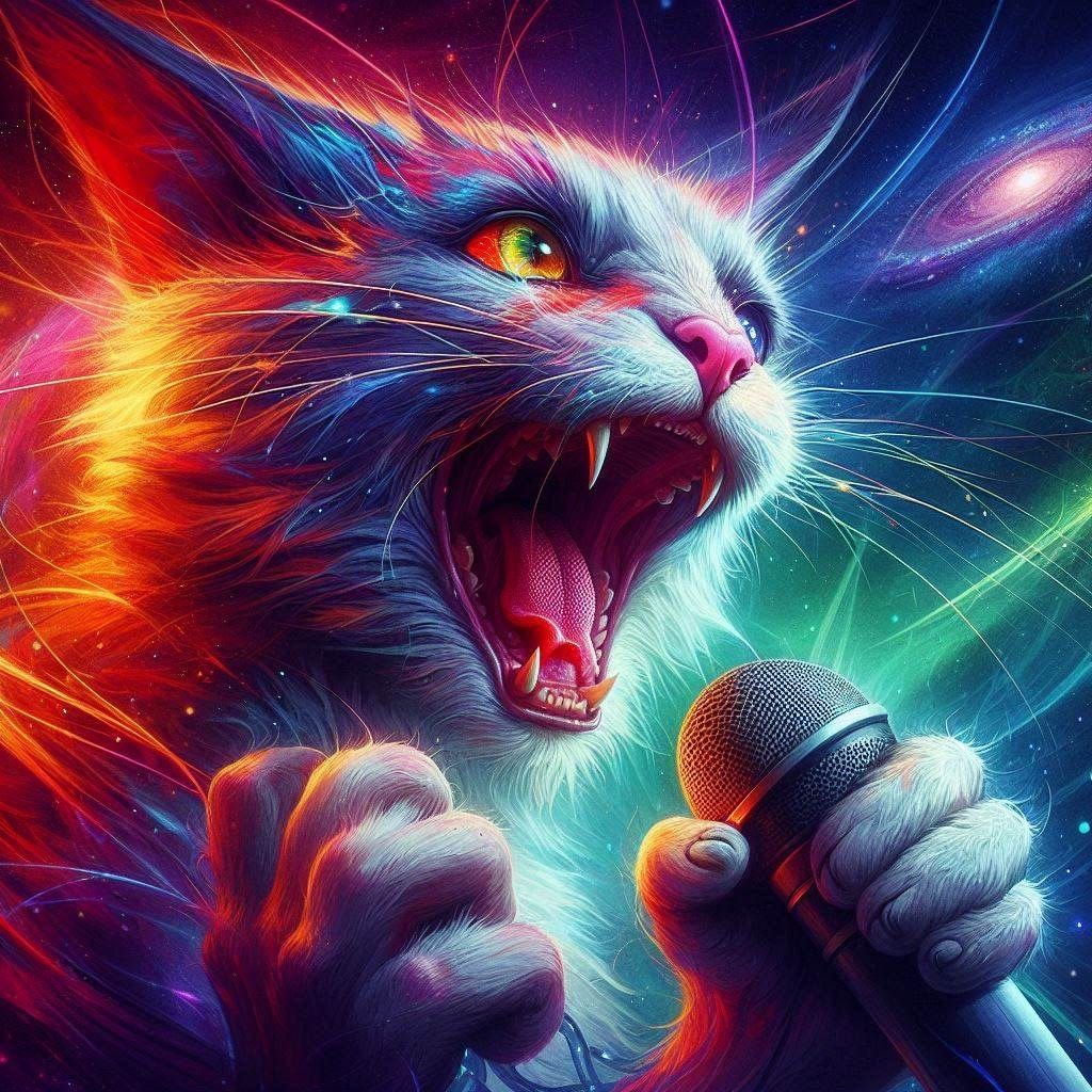 Cats Singing Passionately