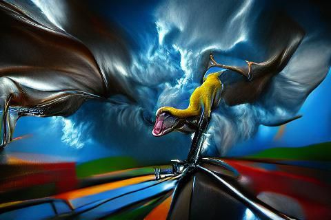 Riding a thunderbolt while on a pterodactyl #film 8K 3D 8k r...